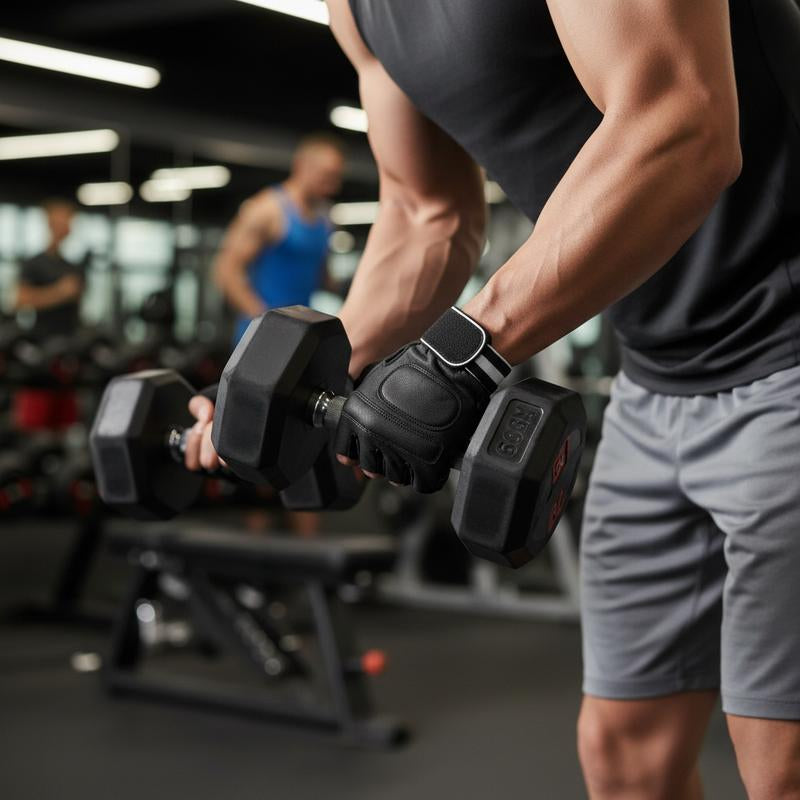 Premium Black Weight Lifting Gloves Leather Padded Training for Men & Women Comfort Fit Sizes S-3XL