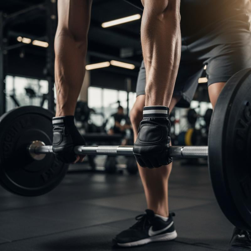 Premium Black Weight Lifting Gloves Leather Padded Training for Men & Women Comfort Fit Sizes S-3XL